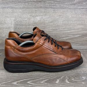 Brown Shoe Co 74140-2 Maltese Men's Sz 13M Cognac Brown Leather Low Top Oxfords